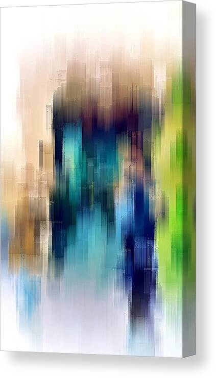 Digital Canvas Print featuring the digital art The Bystander by David Manlove