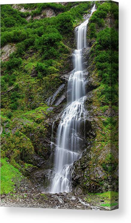 Waterfall Canvas Print featuring the photograph The Cascade of Bridal Veil Falls by Kyle Lavey