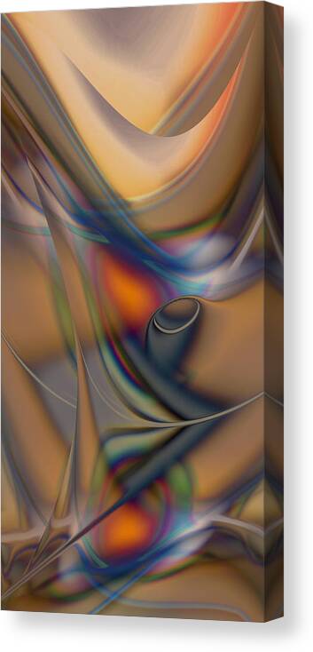 Steve Sperry Mighty Sight Studio Digital Abstract Art Color Shape And Form Abstractions Modernistic And Ethereal Organic Shapes Canvas Print featuring the digital art A Most Honorable Representative by Steve Sperry