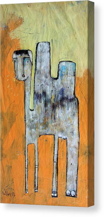 Abstract Canvas Print featuring the painting Animalia Camelus 1 by Mark M Mellon