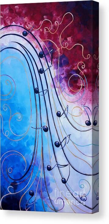 Music Canvas Print featuring the painting Music by Shiela Gosselin