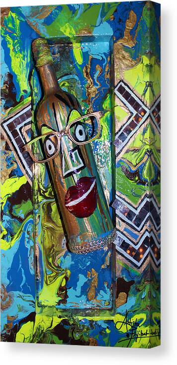 Fun Canvas Print featuring the mixed media Perception 4 by Artista Elisabet