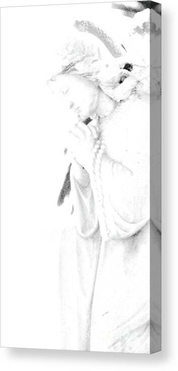Statuary Canvas Print featuring the photograph Pray by Linda Shafer