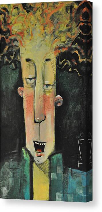 Man Canvas Print featuring the painting Randy by Tim Nyberg