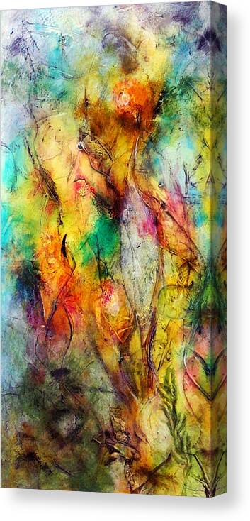 Abstract Canvas Print featuring the painting Hermoso by Katie Black