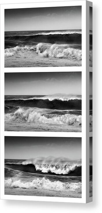 La Jolla Canvas Print featuring the photograph Breaking Wave Triptych by Alexander Kunz