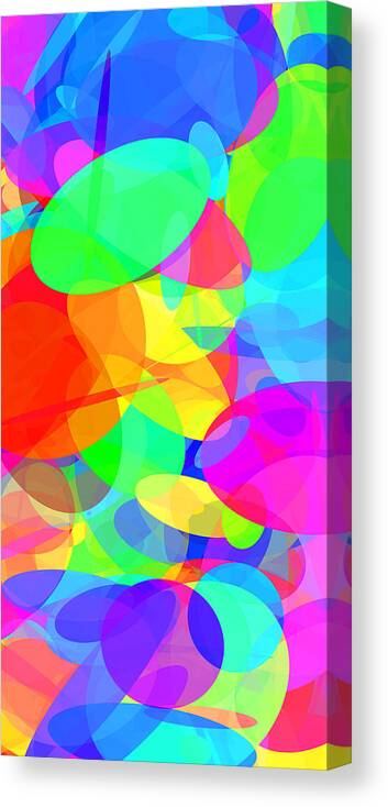 Ellipse Canvas Print featuring the digital art Ellipses 20 by Chris Butler