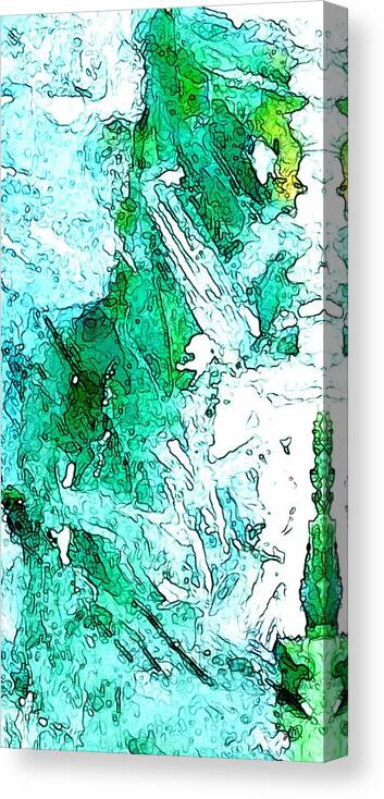 Abstract Canvas Print featuring the digital art Endless Beginnings by Linda Mears