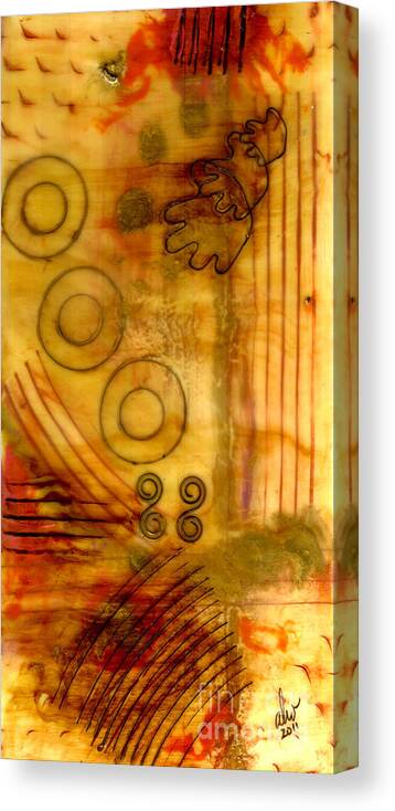 Wood Canvas Print featuring the mixed media Helping Hands by Angela L Walker