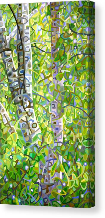 Summer Canvas Print featuring the painting Hide and Seek by Mandy Budan