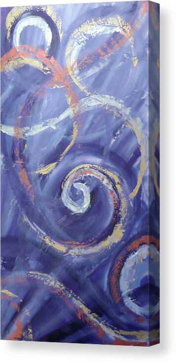 Glory Canvas Print featuring the painting Shekinah Flow by Deb Brown Maher