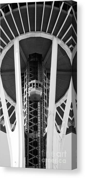 Space Needle Canvas Print featuring the photograph Space Needle Seattle by Chris Dutton