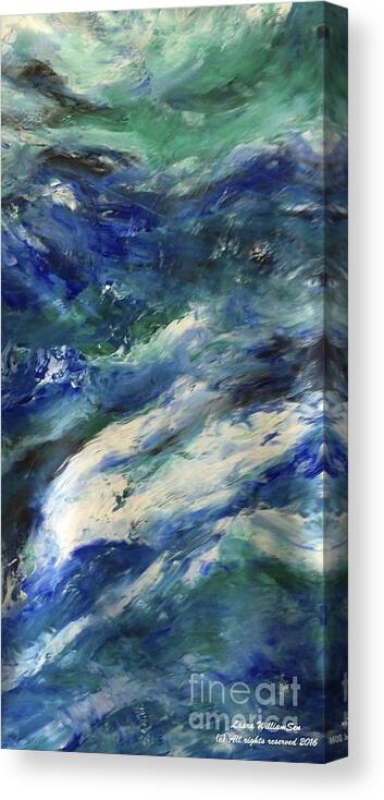 Abstract Landscapes Canvas Print featuring the painting THE ELEMENTS Water #4 by Laara WilliamSen
