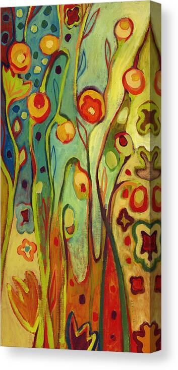 Floral Canvas Print featuring the painting Where Does Your Garden Grow by Jennifer Lommers