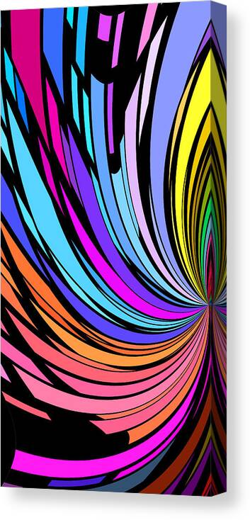 Whirl Canvas Print featuring the digital art Whirl 2 by Chris Butler