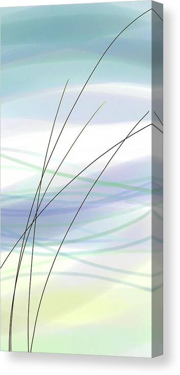 Abstract Canvas Print featuring the digital art Windswept by Gina Harrison