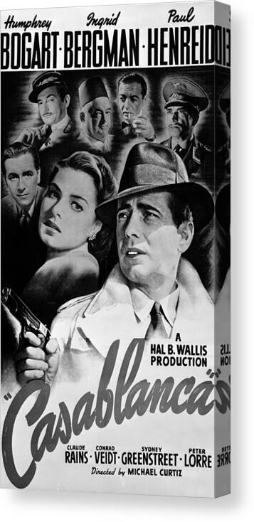 Casablanca Canvas Print featuring the photograph Casablanca #1 by Movie Star News