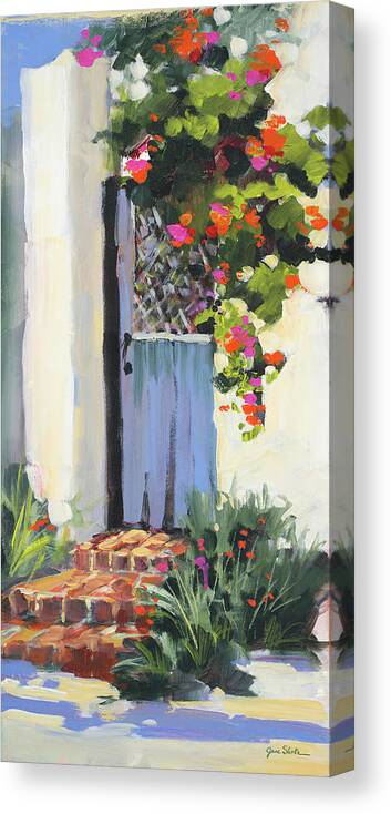 Hidden Canvas Print featuring the painting Hidden Vines I #1 by Jane Slivka
