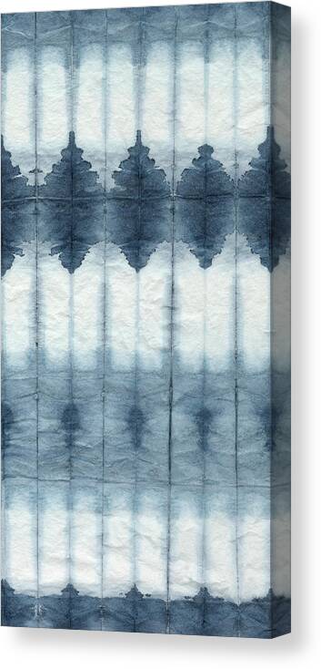 Abstract Canvas Print featuring the painting Shibori II #2 by Chariklia Zarris