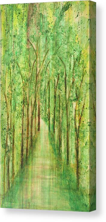 Solitude Canvas Print featuring the painting Solitude by M. Mercado