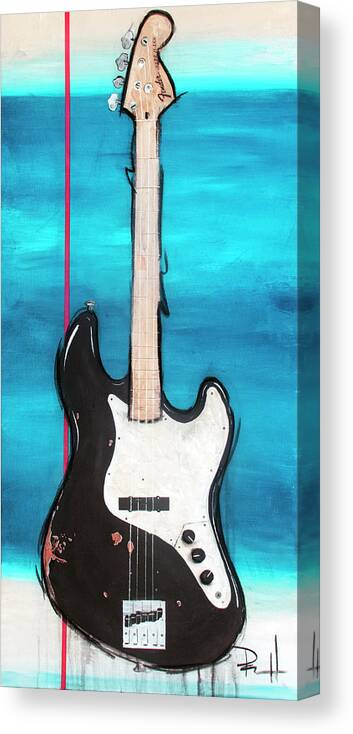 Music Canvas Print featuring the painting Number One by Sean Parnell