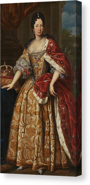 Portrait of Anne Marie d'Orleans 1669-1728 while Queen of Sardinia wearing  the robes of Savoy and Canvas Print / Canvas Art by Giovanni Panealbo -  Fine Art America