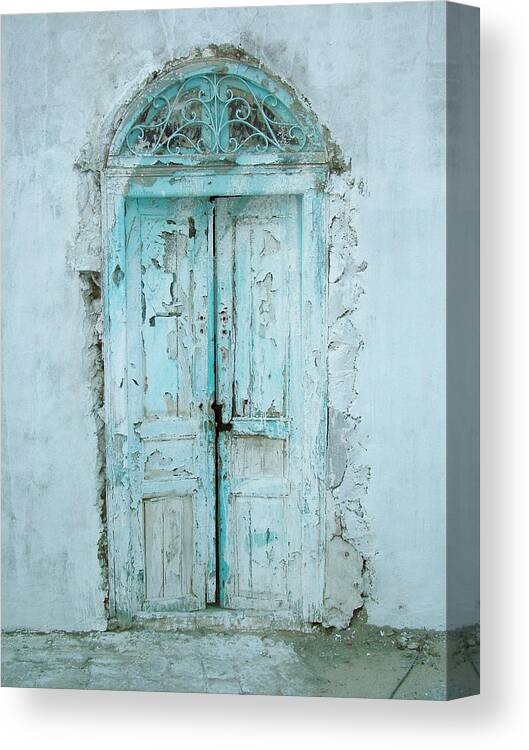 Tunisia Canvas Print featuring the photograph Abandoned Doorway #1 by Donna Corless