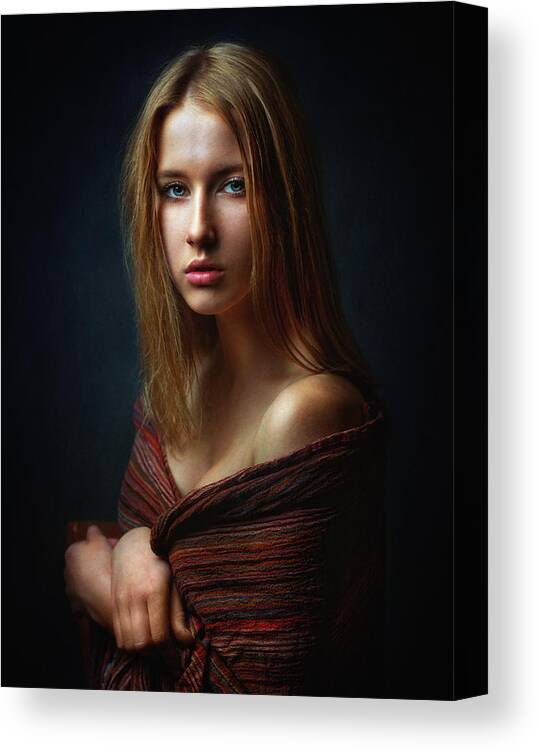 Portrait Canvas Print featuring the photograph Marina #1 by Zachar Rise
