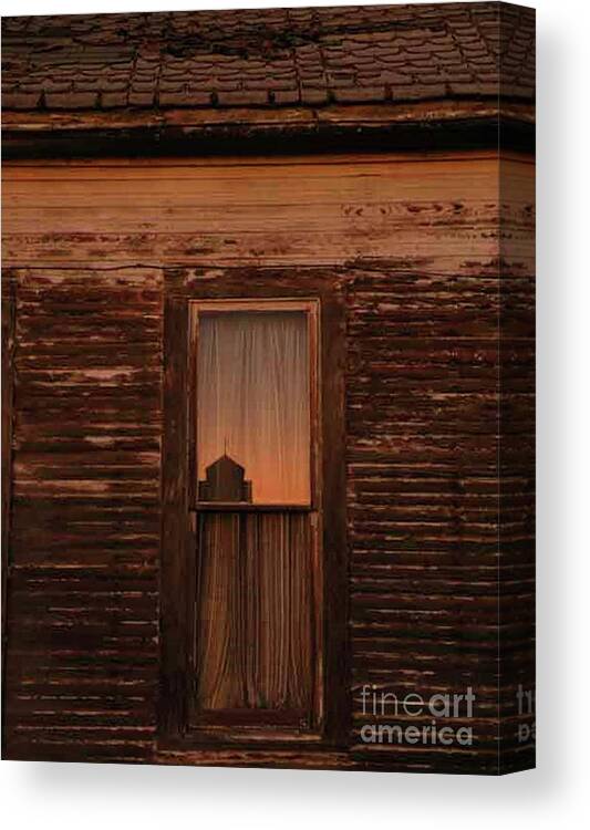 Vacant House Print Canvas Print featuring the photograph Reflection of Love #1 by Joe Pratt