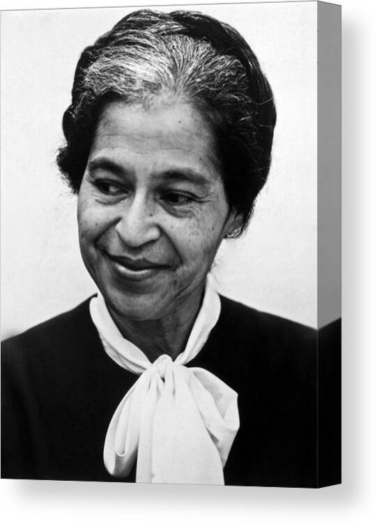 1973 Canvas Print featuring the photograph Rosa Parks #3 by Granger