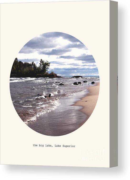 Lake Superior Canvas Print featuring the photograph The Big Lake #2 by Phil Perkins