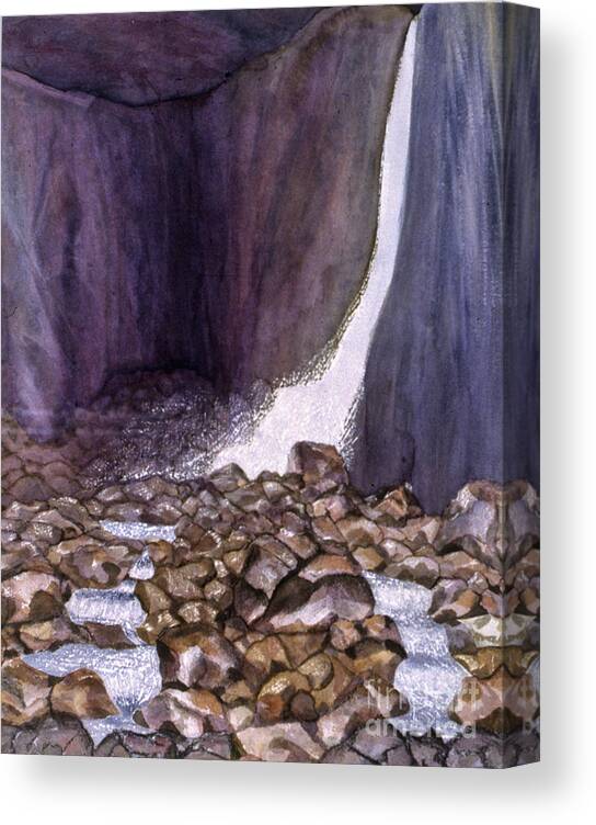  Canvas Print featuring the painting Yosemite Falls #1 by Patricia Tierney