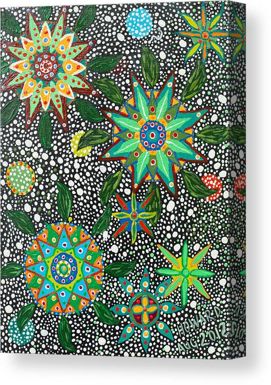 Ayahuasca Art Canvas Print featuring the painting Ayahuasca Vision #5 by Howard Charing