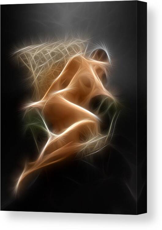 Nude Canvas Print featuring the photograph 1295 Energy Work  by Chris Maher