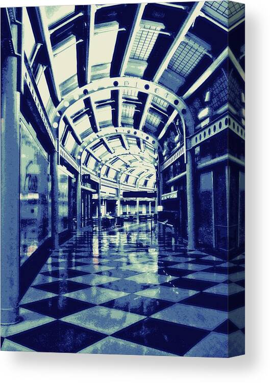 Hall Canvas Print featuring the digital art 2 Am by Tg Devore