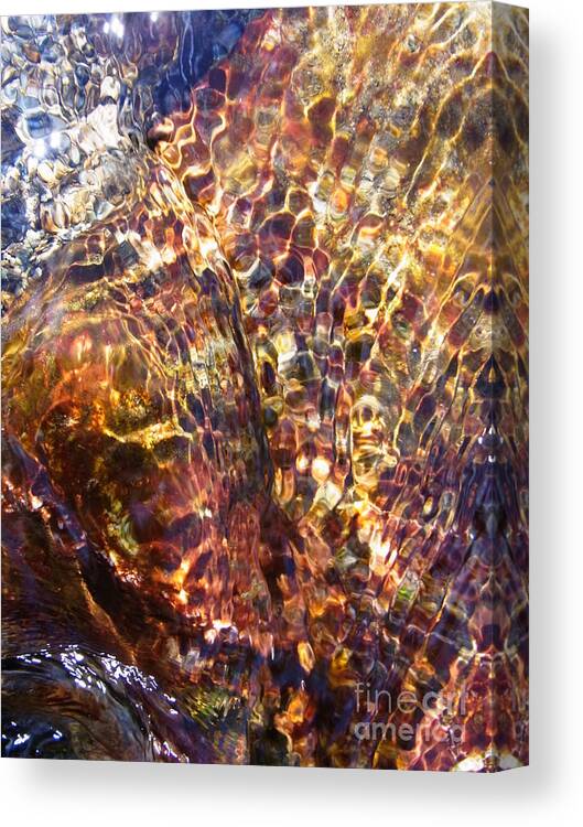 Water Canvas Print featuring the photograph Flowing by Agnieszka Ledwon