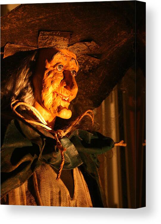 Fright Night Canvas Print featuring the photograph Fright Night 2 by Ellen Henneke