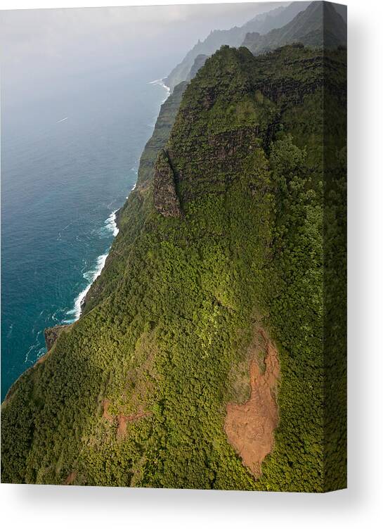 Na Pali Canvas Print featuring the photograph Na Pali Kauai #2 by Steven Lapkin
