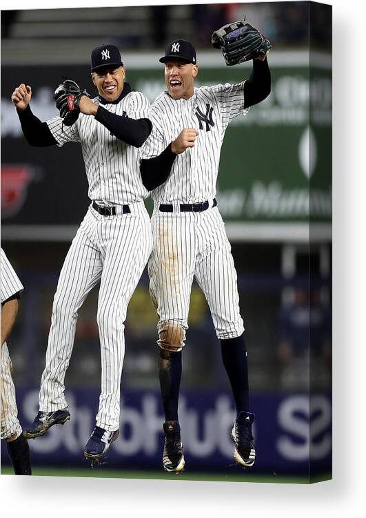 People Canvas Print featuring the photograph Tampa Bay Rays v New York Yankees #2 by Elsa