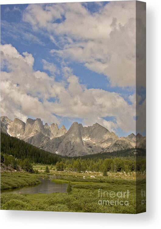 Outdoors Canvas Print featuring the photograph Wind River Range #2 by Jim West