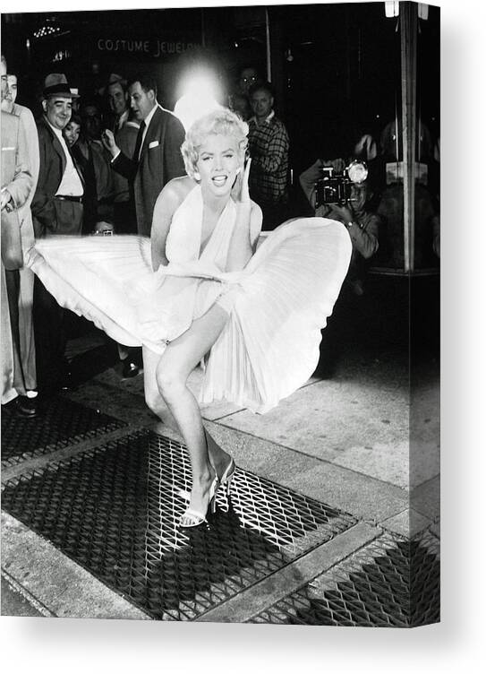 Tags Canvas Print featuring the photograph Marilyn Monroe #22 by Kenword Maah