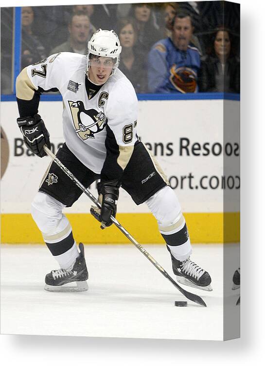 Don Olea Canvas Print featuring the photograph Sidney Crosby #6 by Don Olea