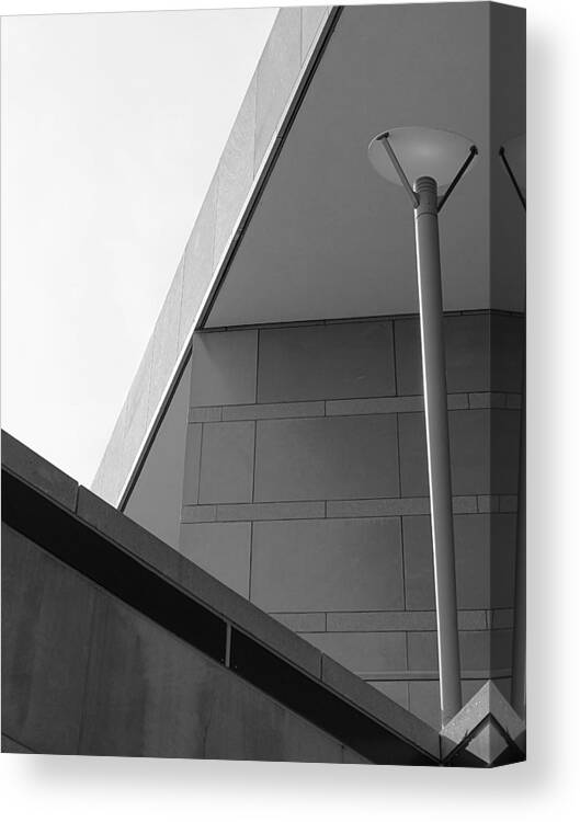 Abstract Canvas Print featuring the photograph Abstract - National Constitution Center 3 by Richard Reeve