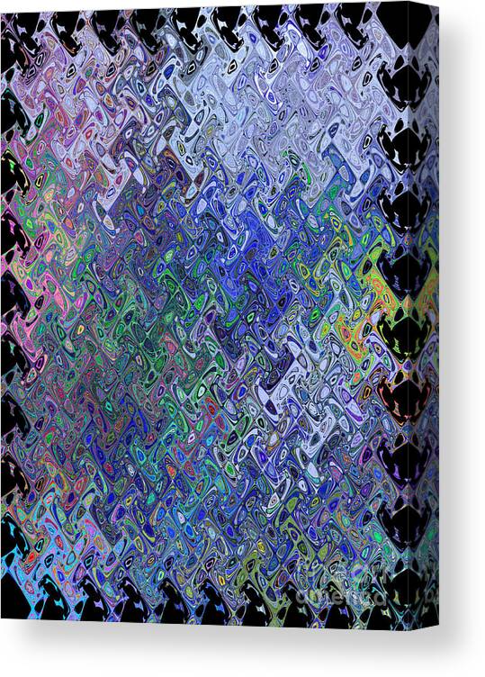 Abstract Canvas Print featuring the painting Abstract Reflections by Robyn King