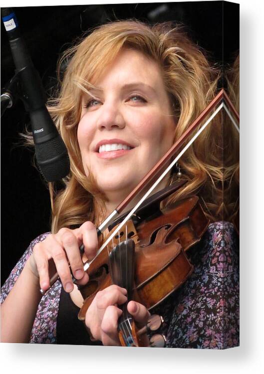 Music Canvas Print featuring the photograph Alison Krauss by Julie Turner