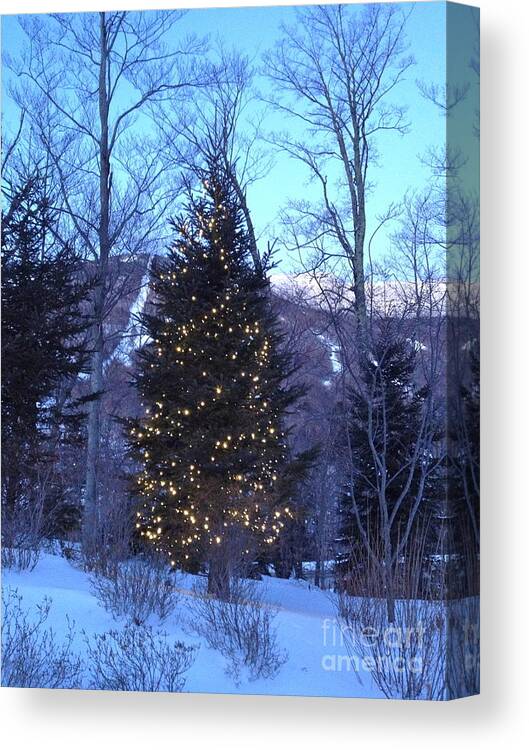 Christmas Canvas Print featuring the photograph All Is Bright by Barbara Von Pagel