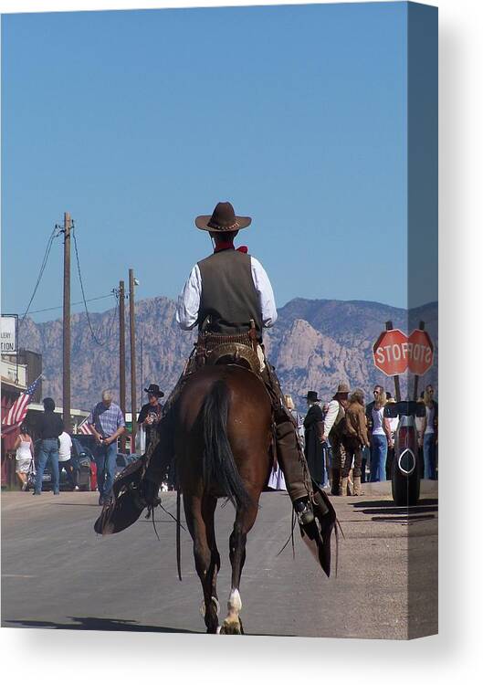 Western Canvas Print featuring the photograph Another Time by Jewels Hamrick