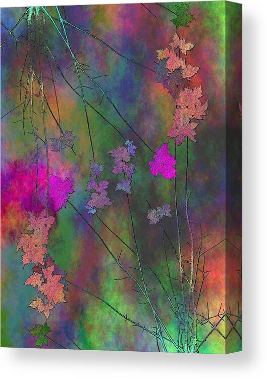 Tree Canvas Print featuring the digital art Arbor Autumn Harmony 4 by Tim Allen