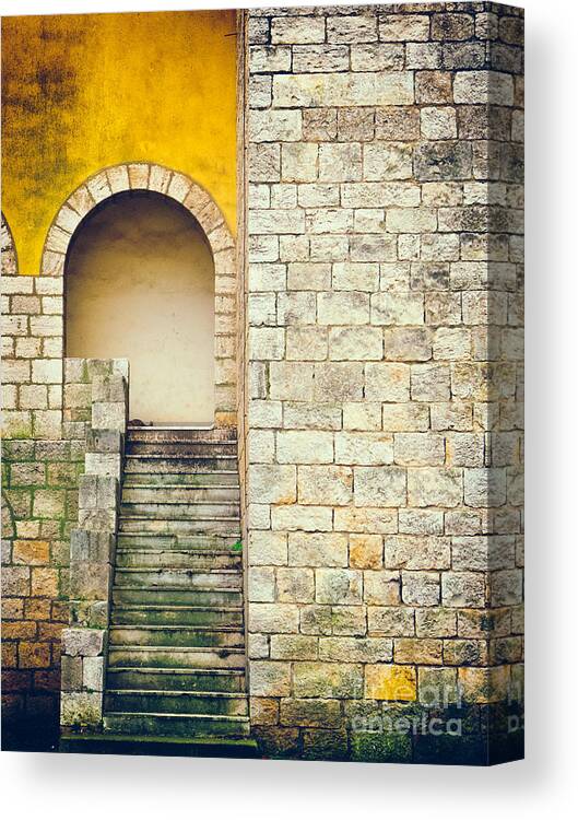 Arch Canvas Print featuring the photograph Arched entrance by Silvia Ganora