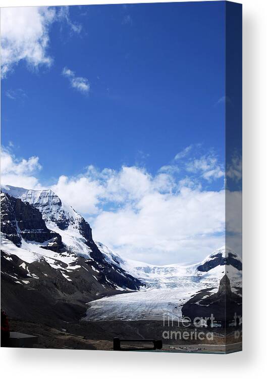 Athabasca Canvas Print featuring the photograph Athabascar Glacier by Brenda Kean